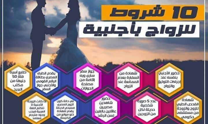 10 إجراءات رسمية لتوثيق عقد زواج المصريين من الأجانب بوزارة العدل