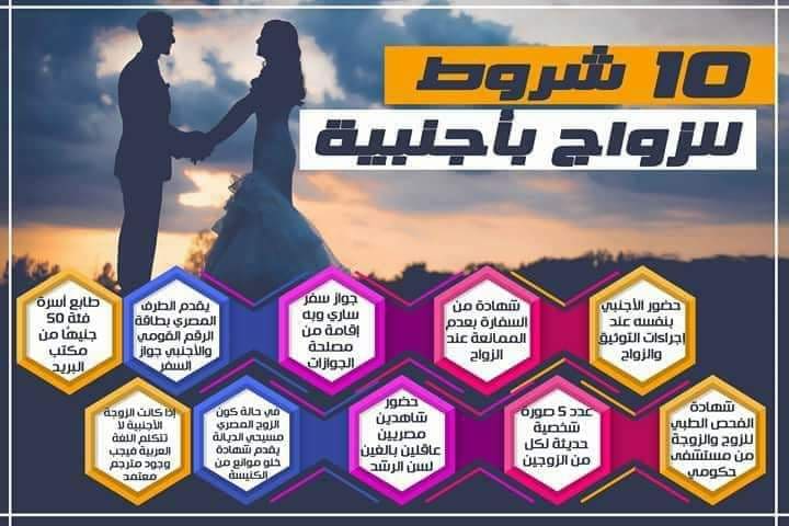 الزواج المختلط في مصر | الامور والاجراءات المتبعه لاتمامه
