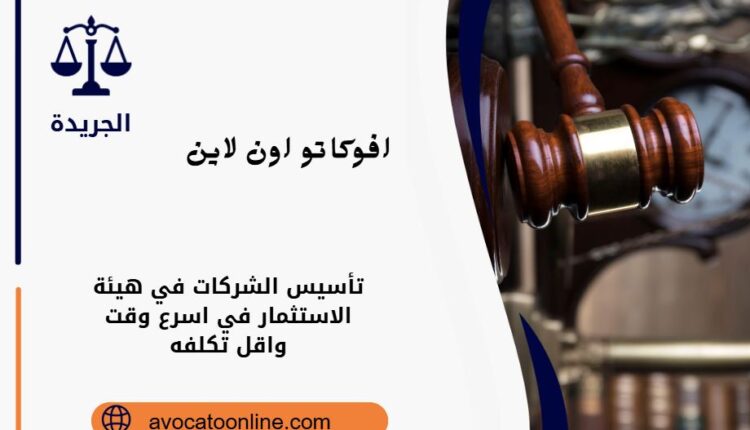 تأسيس الشركات في هيئة الاستثمار